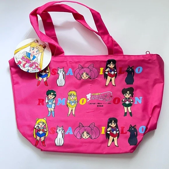 *📌SOLD* NWT Sailor Moon Pink Tote from JAPAN - Picture 1 of 12